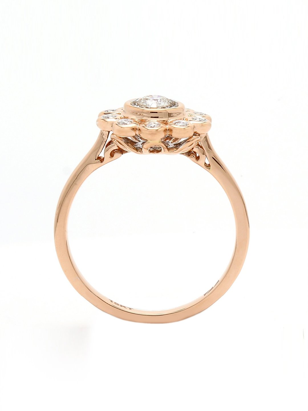 Real Diamond Illussion Solitaire Ring - Zest Mélange 