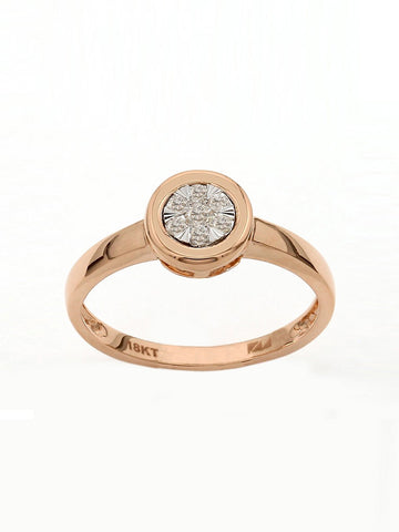 Real Diamond Illussion Cluster Ring - Zest Mélange 