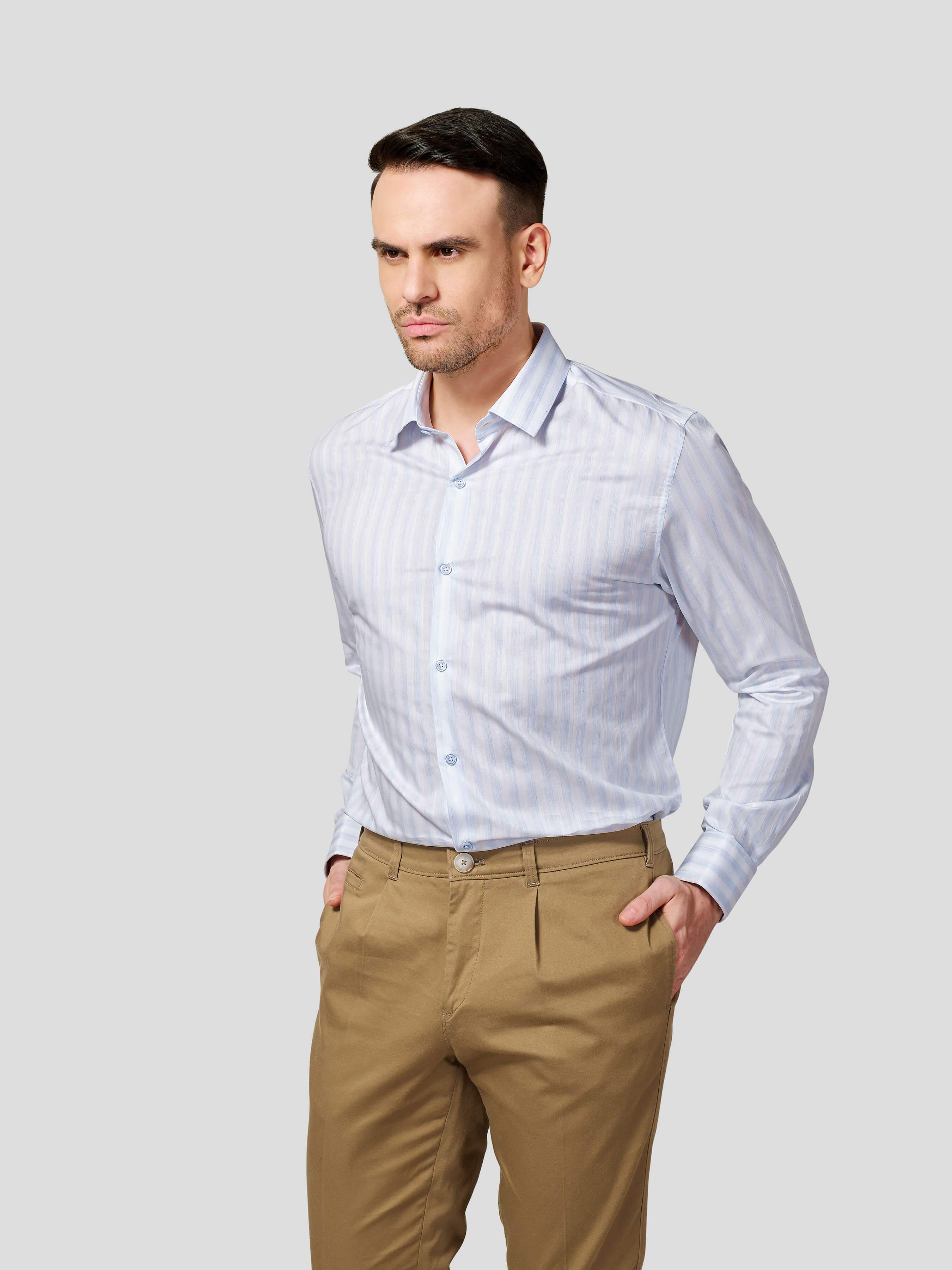 Candy Stripe Shirt - Zest Mélange