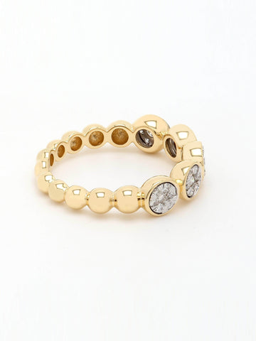 Real Diamond Illussion Cluster Band Ring - Zest Mélange 