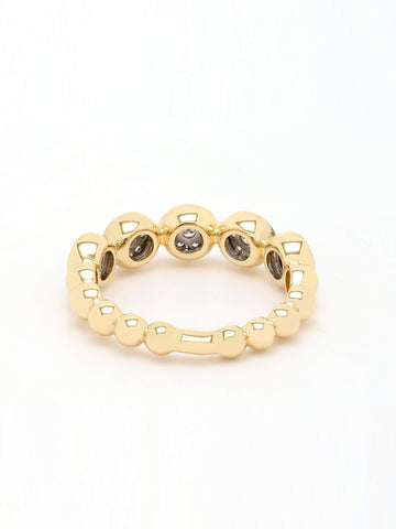 Real Diamond Illussion Cluster Band Ring - Zest Mélange 