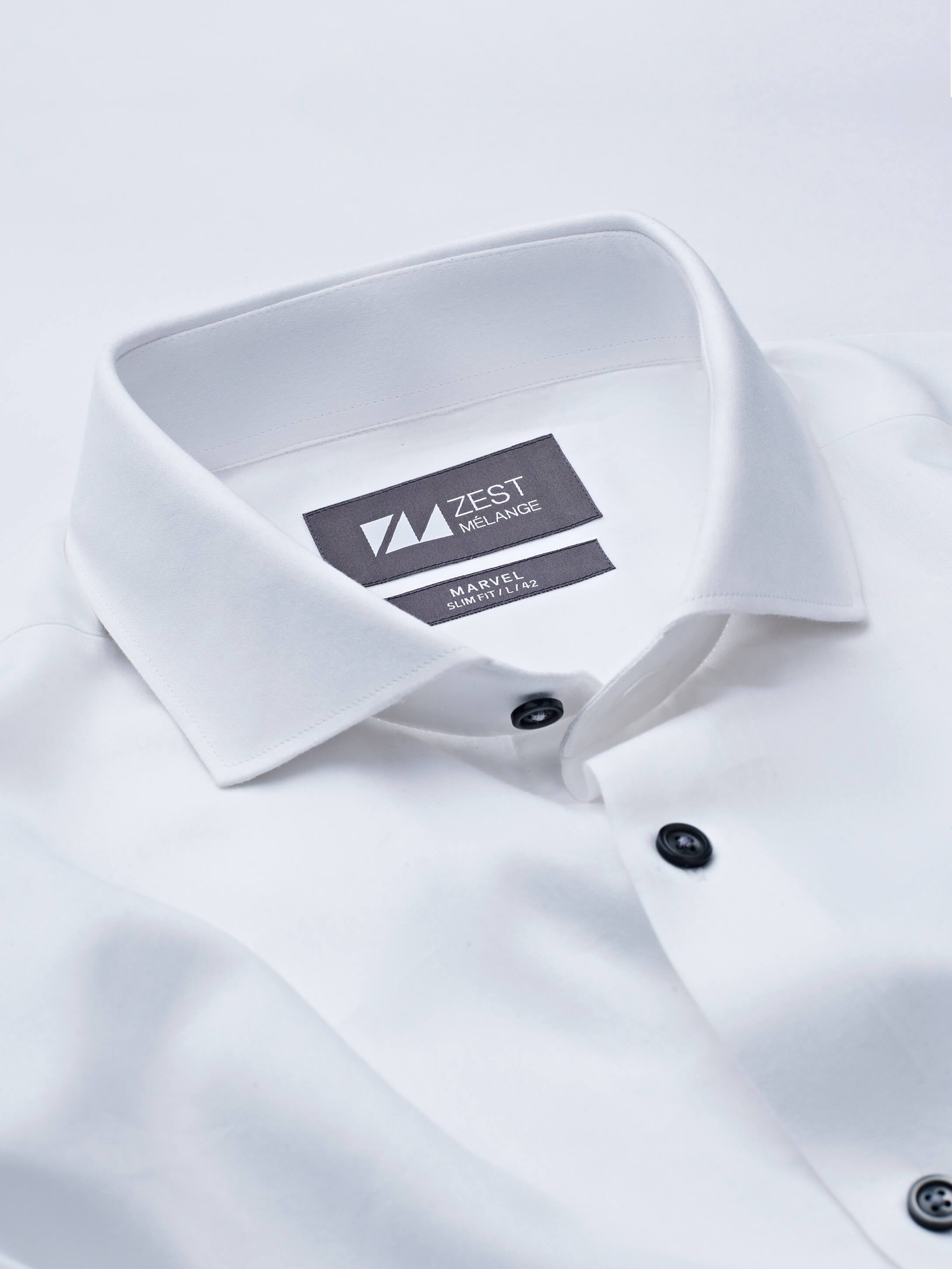 Cut & Sew Detail Shirt - Zest Mélange 