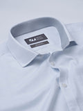 Classic Shirt With Spread Collar (Blue) - Zest Mélange 