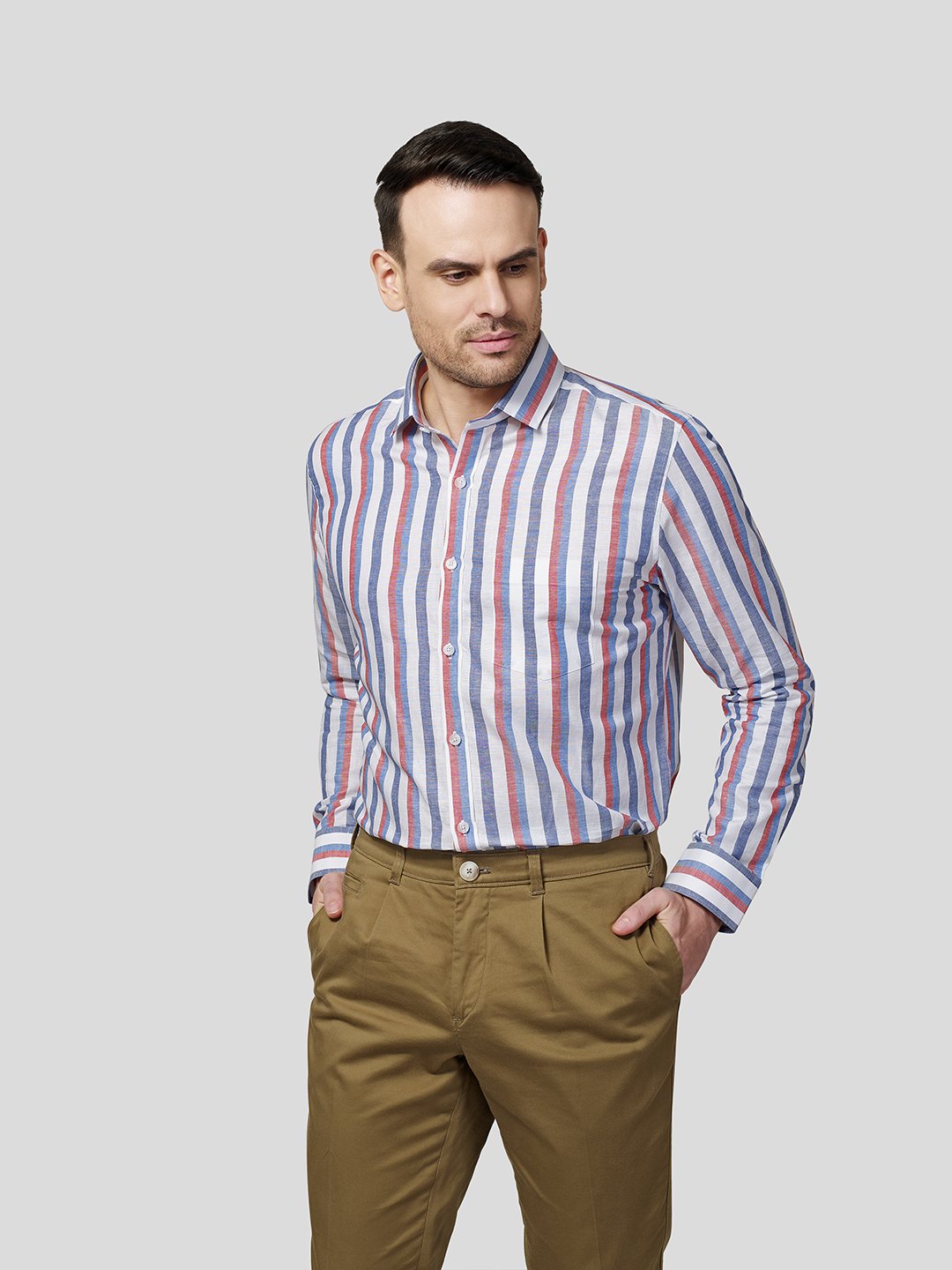 Candy Stripe Shirt - Zest Mélange