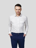 Classic Shirt with Spread Collar