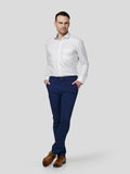 Classic Shirt with Spread Collar - Zest Mélange 