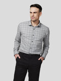 Grey Checks Shirt - Zest Mélange 