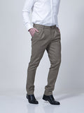 Adjustable Waist Band Detail Chino - Zest Mélange 