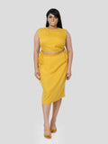 Perpetual Shine of Cavity Top & Straight Skirt