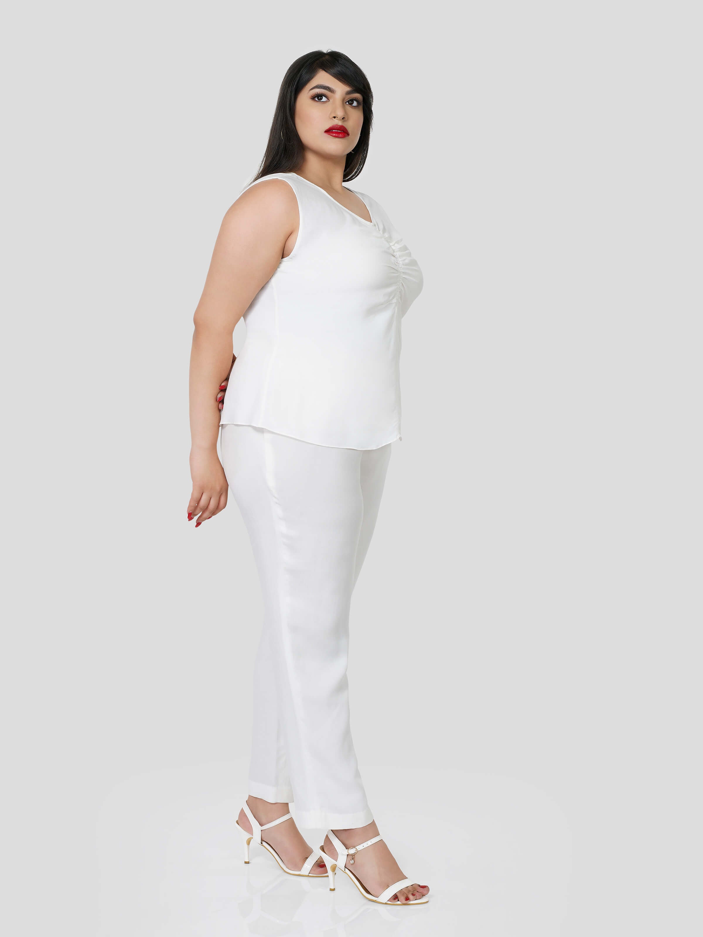 Luminous  Sleeveless Top & Narrow Pants - Zest Mélange 