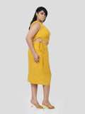 Perpetual Shine of Cavity Top & Straight Skirt - Zest Mélange 