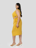 Perpetual Shine of Cavity Top & Straight Skirt - Zest Mélange 