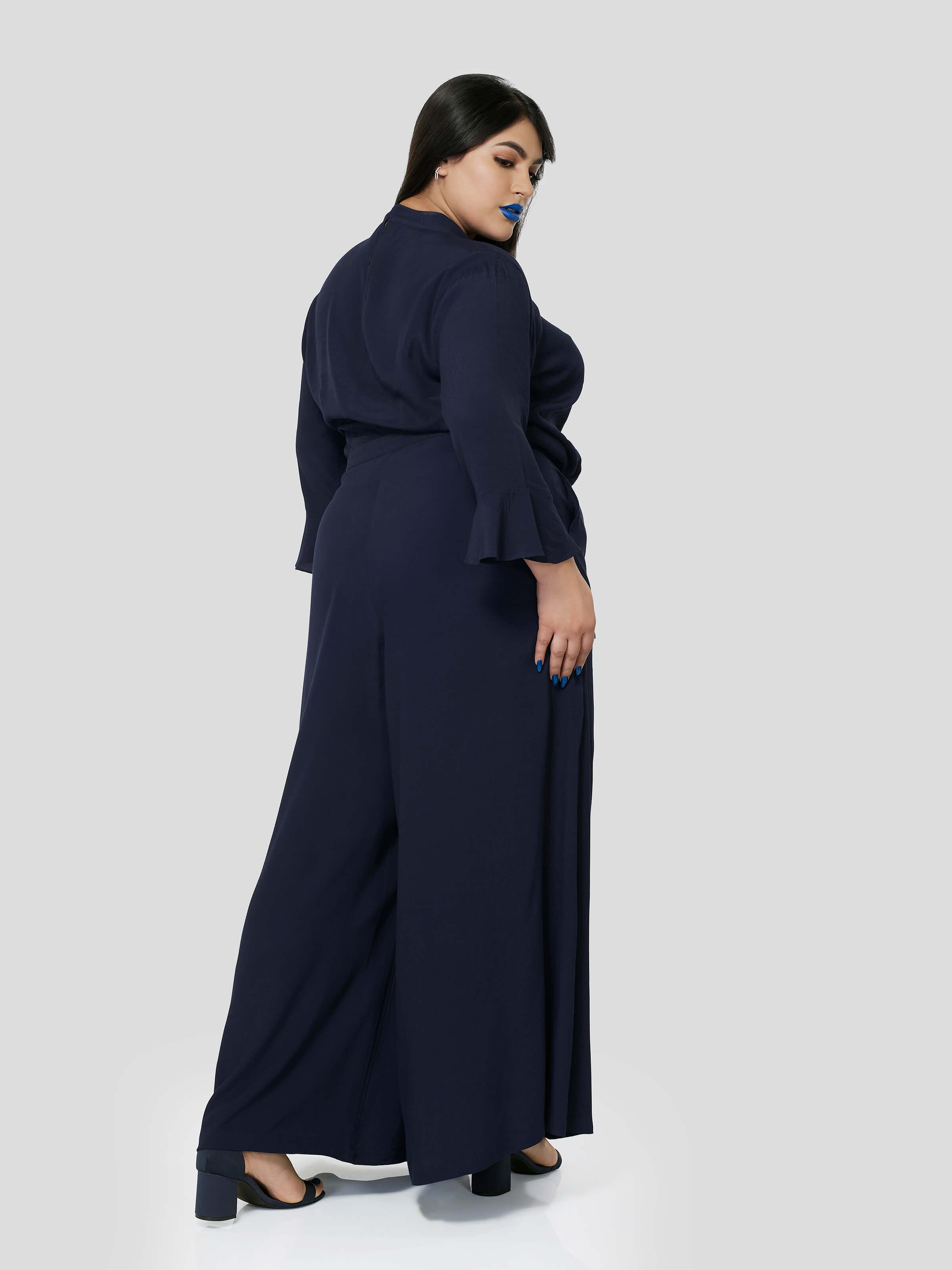 Deep Current Wrap Around Top with Faired Pants - Zest Mélange 