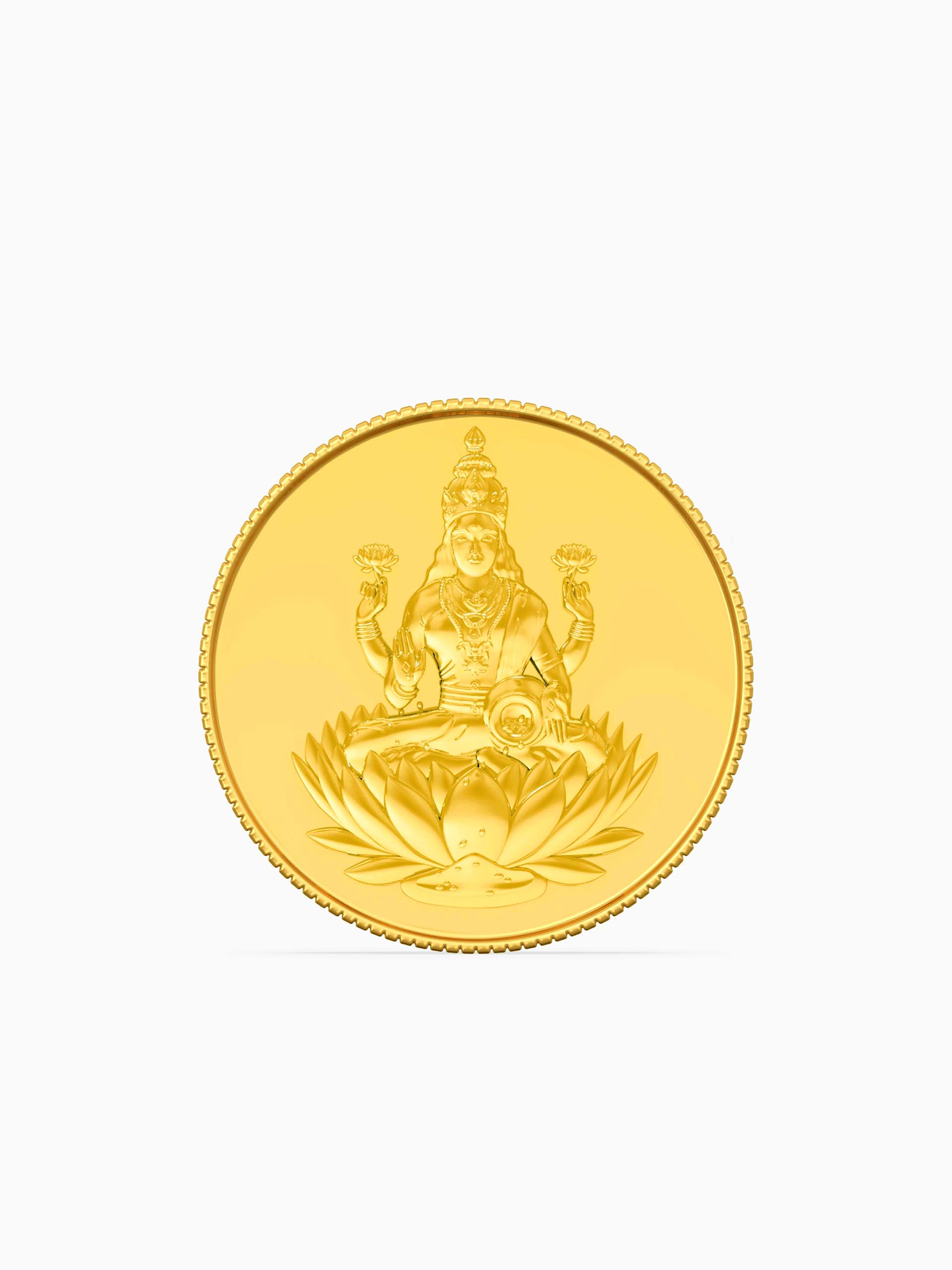5 Gram 995 Purity Goddess Laxmi Gold Coin - Zest Mélange 