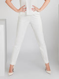 Majestic White Straight fit Pant - Zest Mélange 